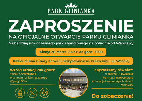 Uroczyste otwarcie Parku Glinianka w Łubnej